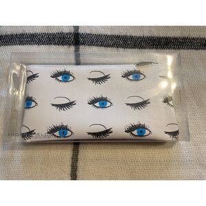 Rodan & Fields Branded Makeup Bag Zip Closure Eyelash Design NEW